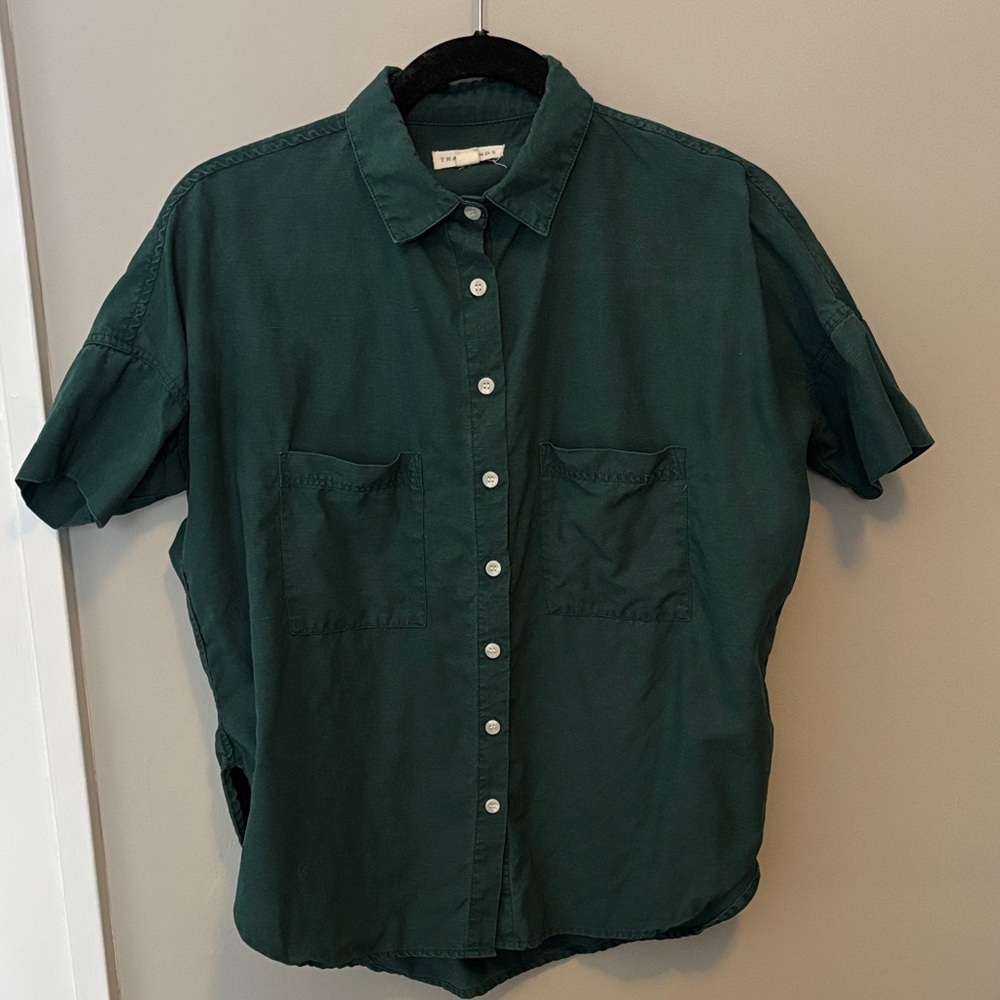 Tradlands Dark Green Button-Down Pocket Shirt